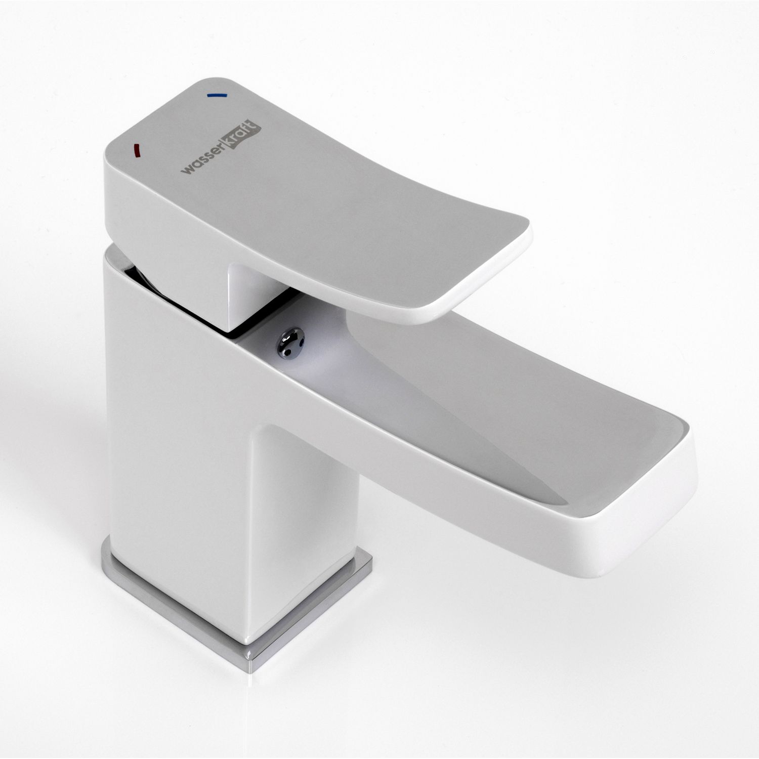 Смеситель для умывальника WasserKRAFT Aller, 1063WHITE