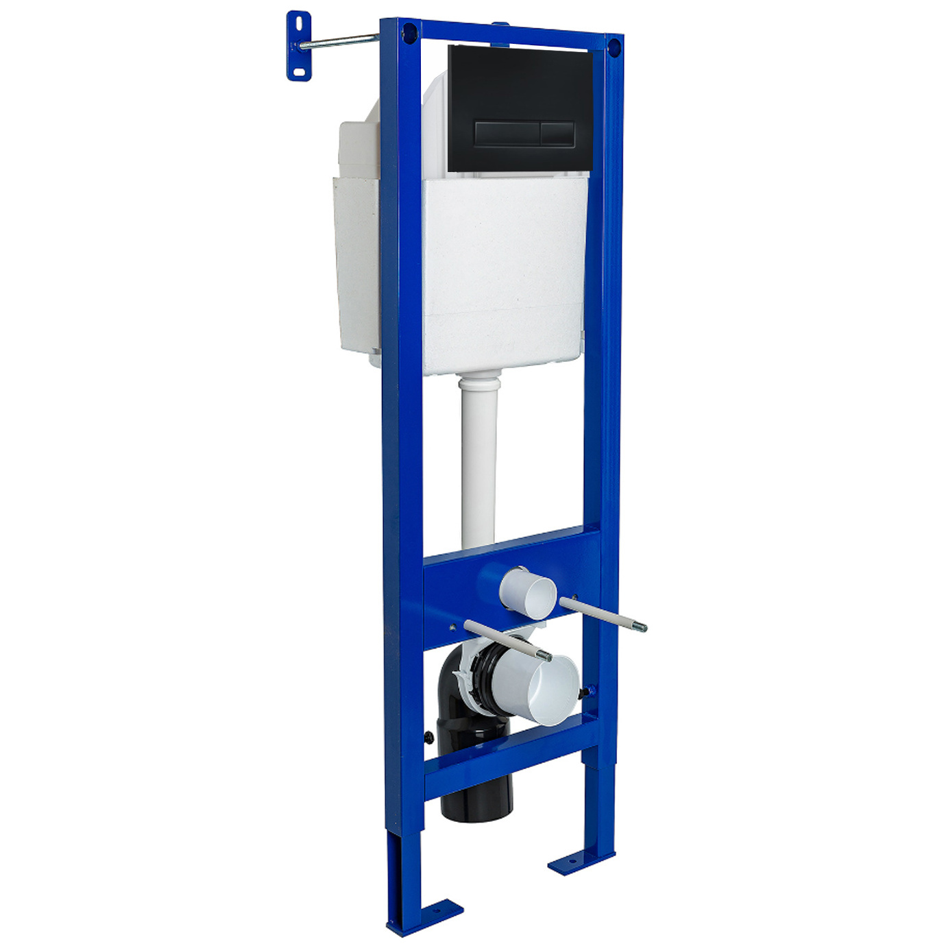 Инсталяция для скрытого монтажа унитаза Berges АТОМ Line 410 кнопка черная SoftTouch, 040340