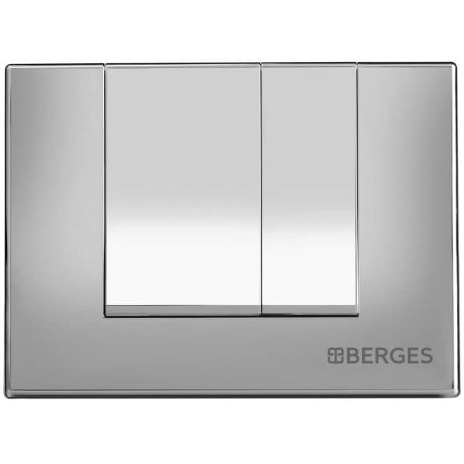 Комплект Berges Novum, кнопка S3 хром глянец, унитаз Puma XXL Rimless, сиденье Toma Slim, 043247