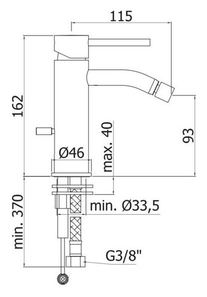 Смеситель для биде Paffoni Light хром, LIG131CR
