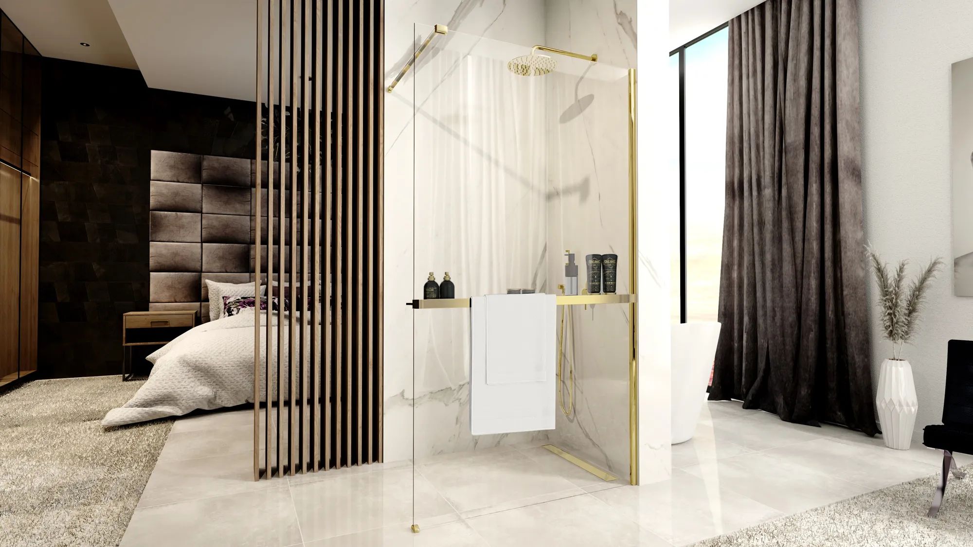 Полка Rea Evo Gold, HOM-00653