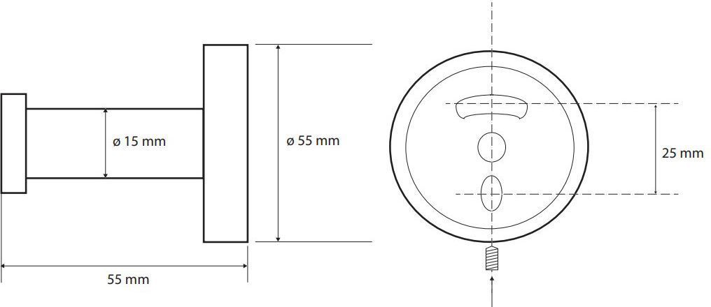 Крючок Bemeta Dark, 104106060
