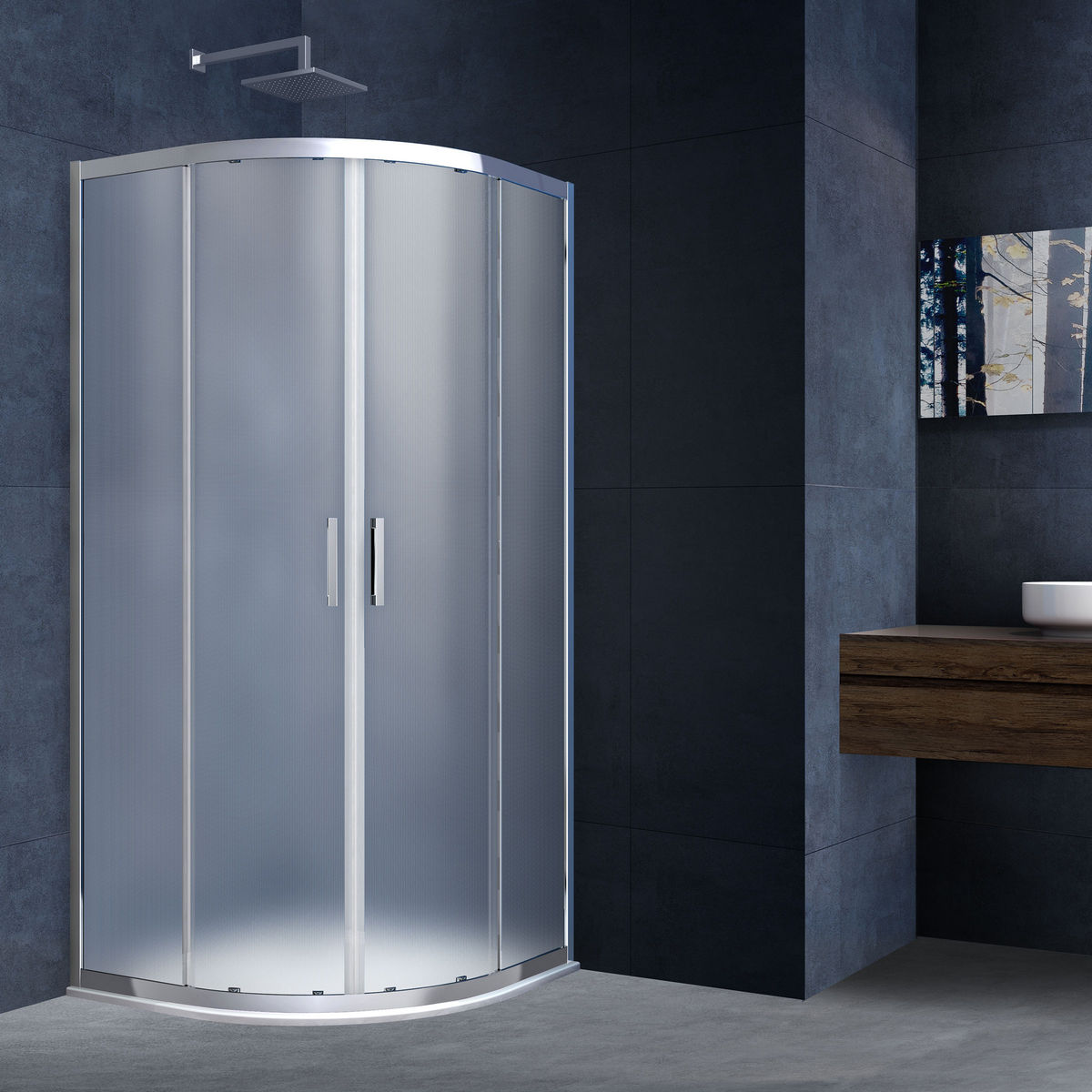 Душевой уголок Vincea Alpha 90x90, VSQ-3AL900MT