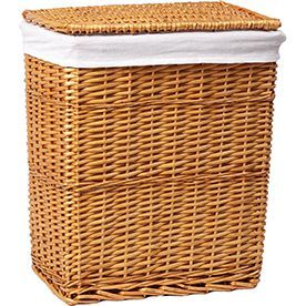 Плетеная корзина для белья с крышкой WasserKRAFT Ammer, WB-370-M