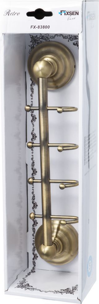 Планка 4 крючка Fixsen Retro, FX-83805-4