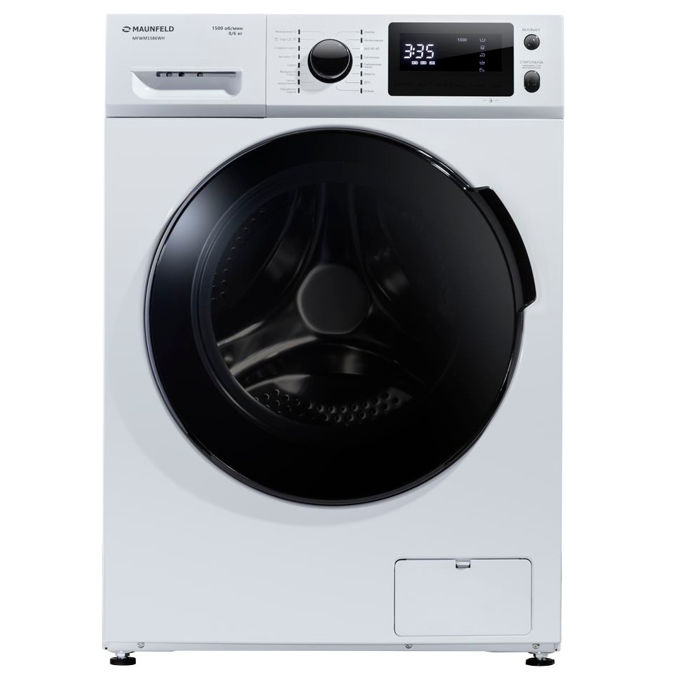 Стиральная машина с сушкой инвертором и паром Maunfeld MFWM1586WH