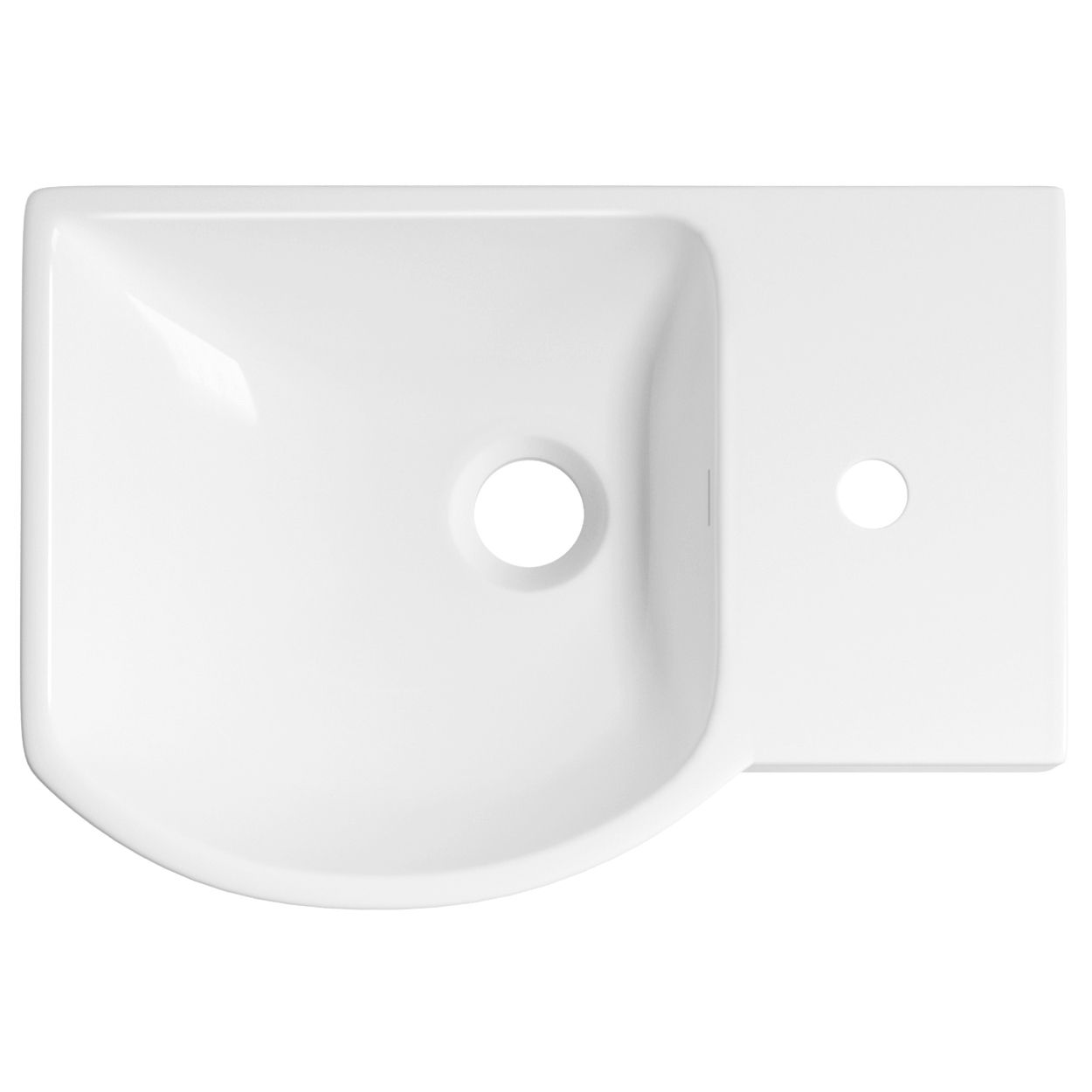 Настенная или накладная раковина Wellsee WC Area 45x32, 151807000