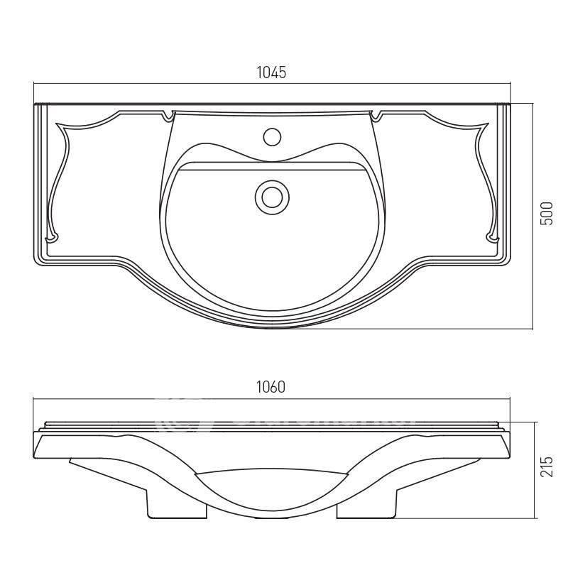 Раковина Акватон America 105