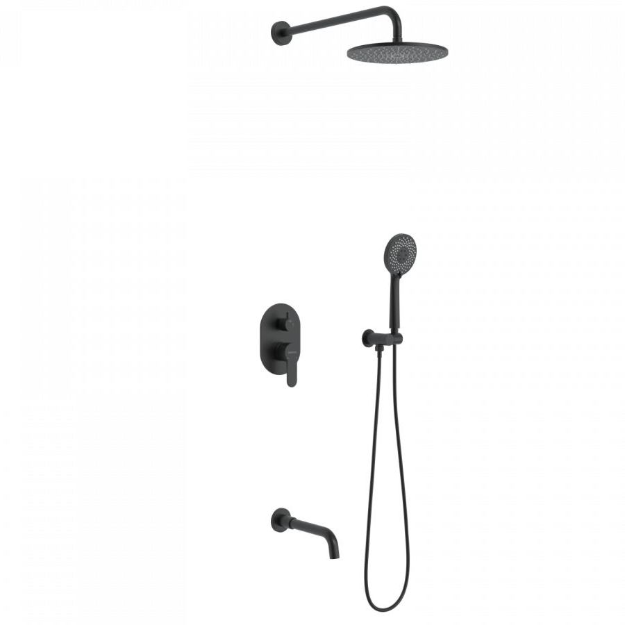 Душевой комплект Berges Nardis 3R Black, 071008