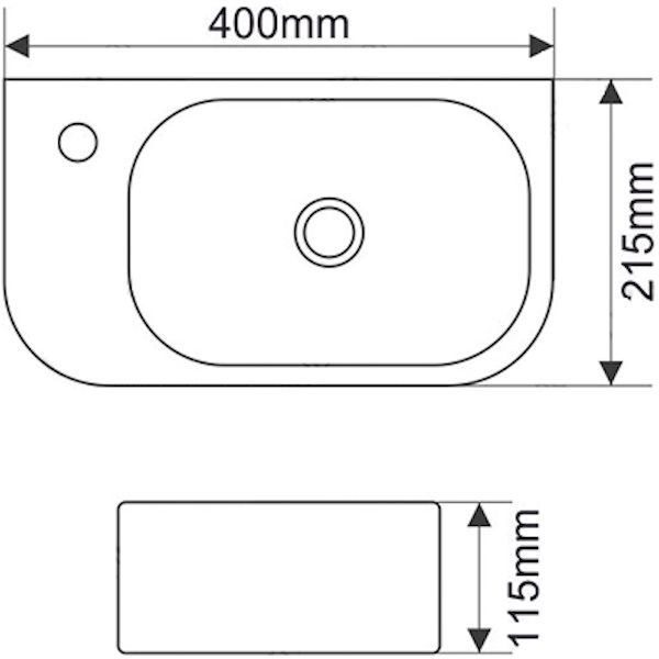 Раковина Melana MLN-78204R, 78204R-805
