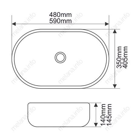 Раковина Melana MLN-5006, 5006-805