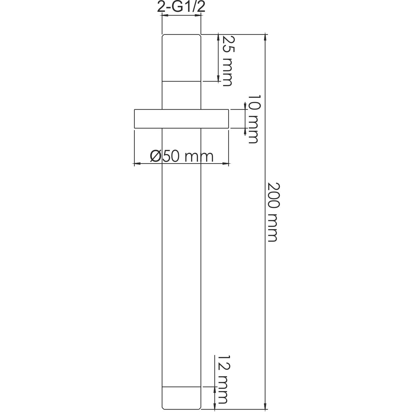 Потолочный излив для душа WasserKRAFT, A151