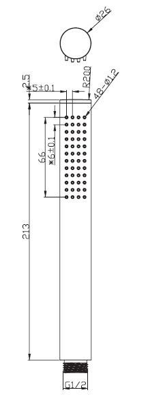 Душевая лейка Omnires Y, Y-RCR