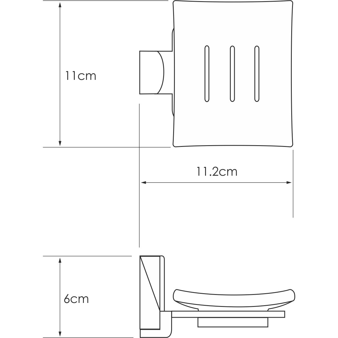 Мыльница WasserKRAFT Leine, K-5029WHITE