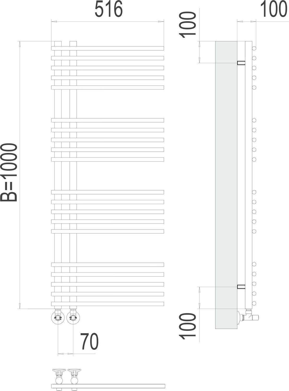 Полотенцесушитель Terminus Астра П20 7x100