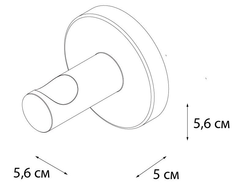 Крючок одинарный Fixsen Hotel, FX-31005B