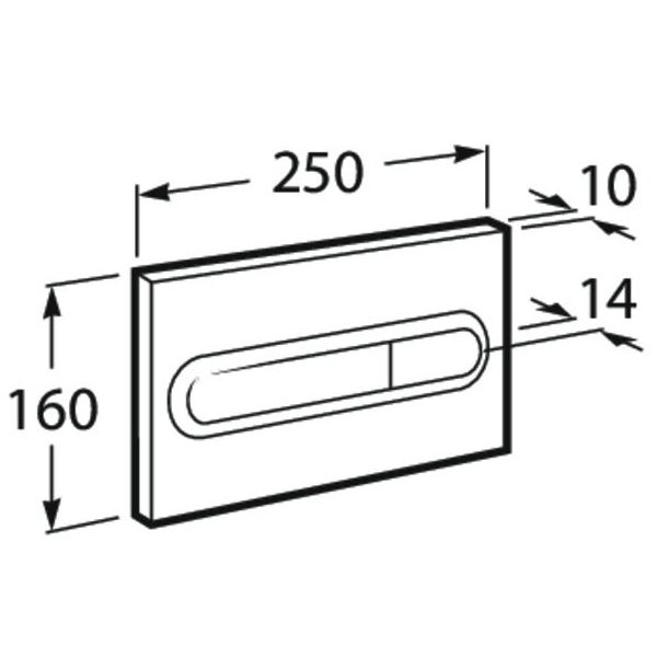 Смывная клавиша Roca PL1 белая, A890095000