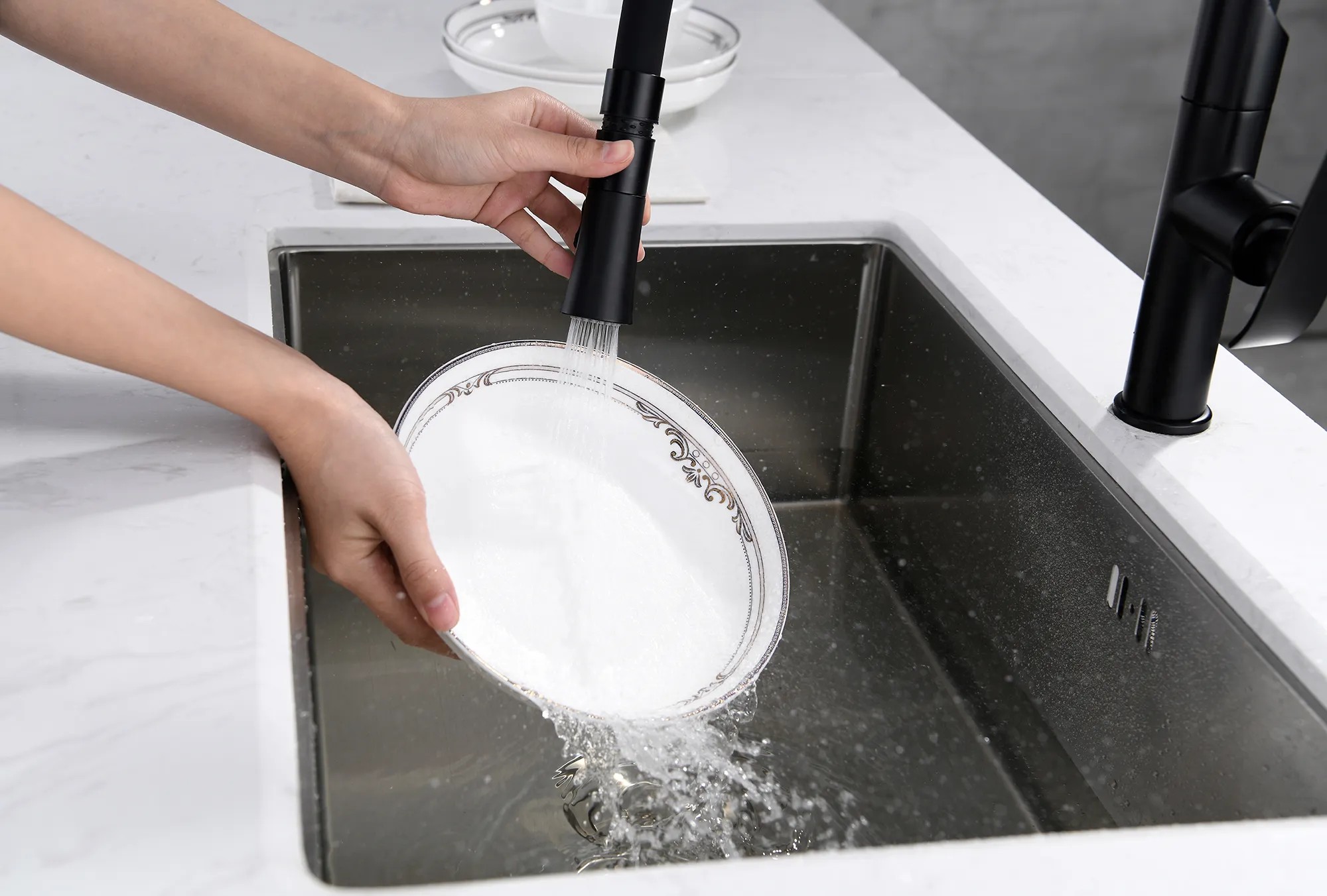 Смеситель для кухни Rea Castor Black, REA-B6935