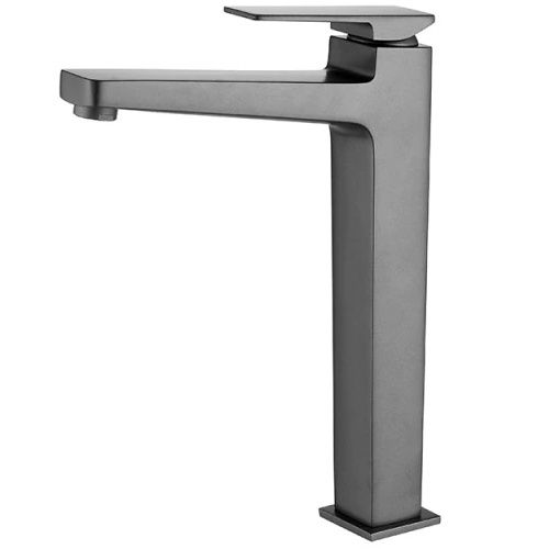 Смеситель для умывальника высокий графит Ledeme L1178U