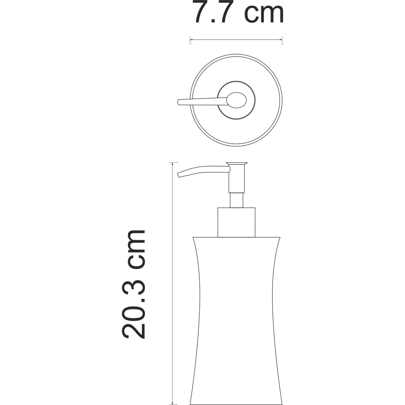 Дозатор для жидкого мыла WasserKRAFT Salm, K-7699