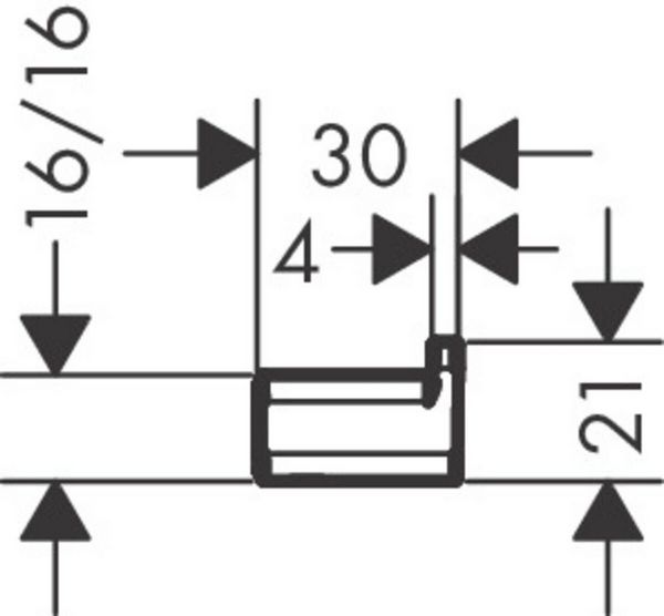 Крючок Hansgrohe AddStoris, 41742000