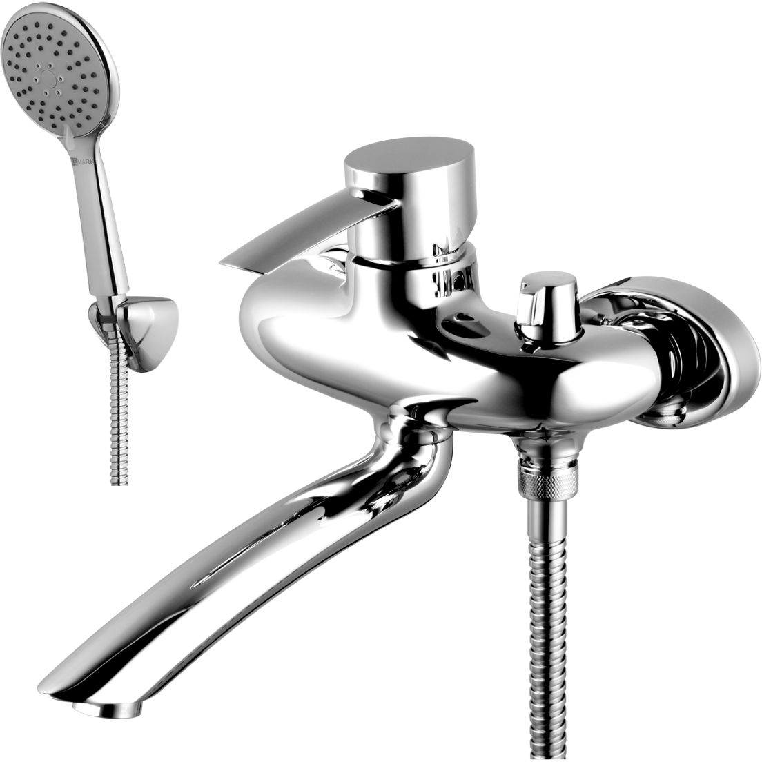 Смеситель для ванны с поворотнымплоским изливом 162 мм Lemark Atlantiss, LM3214C