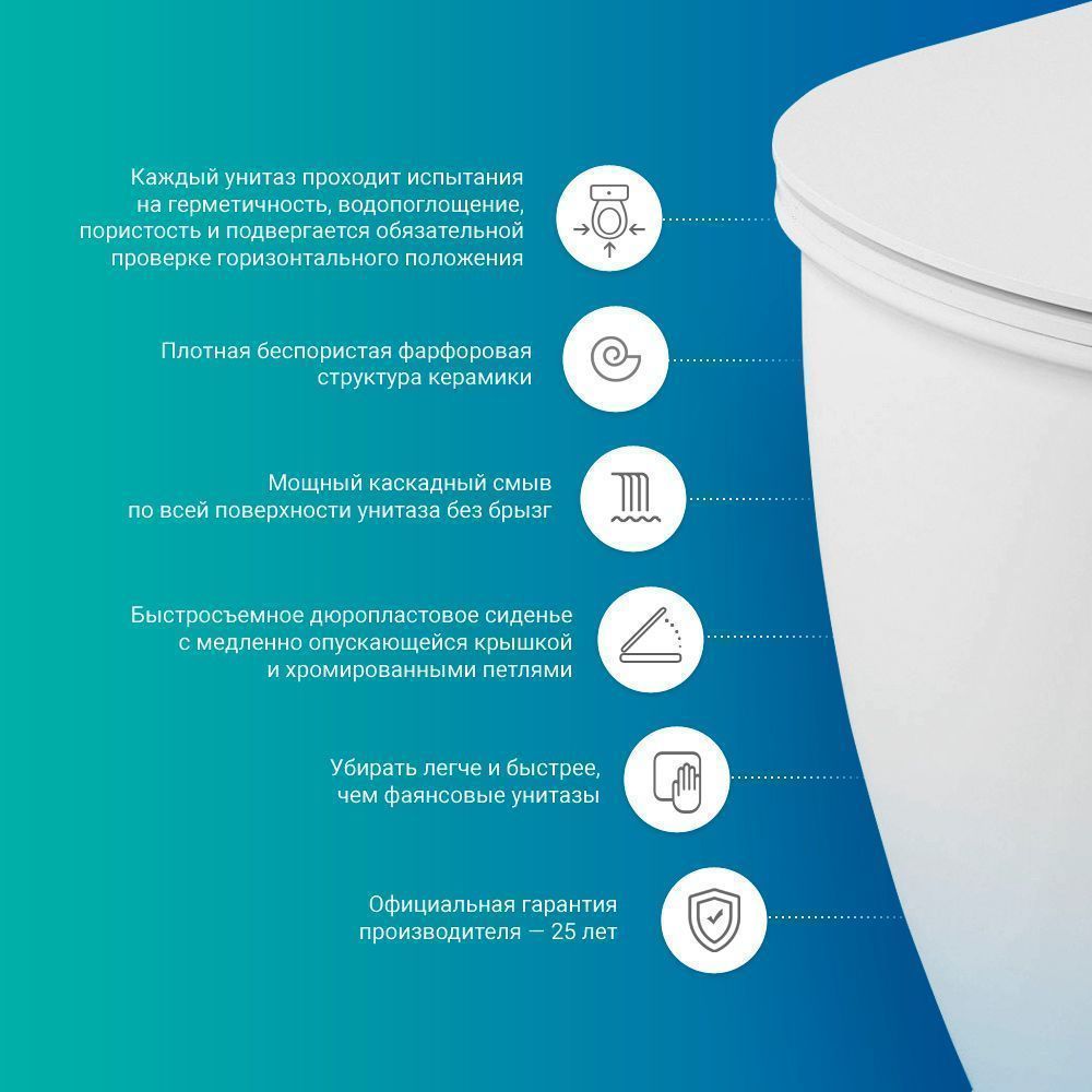 Подвесной унитаз Lavinia Boho Bristol Rimless, 3305002R