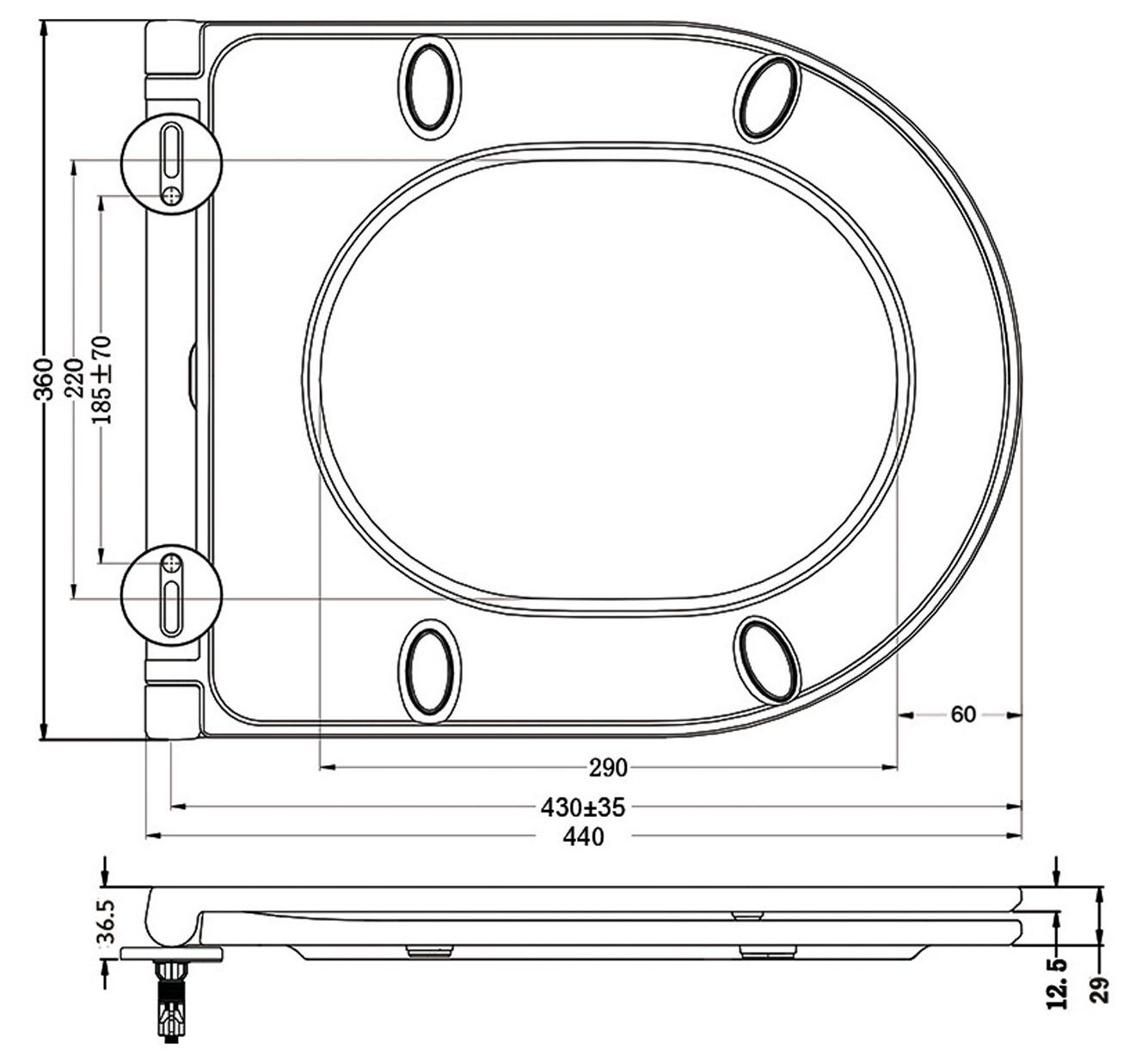 Сиденье с крышкой для унитаза Lavinia Boho Grance Hill/Elegant, 33290700