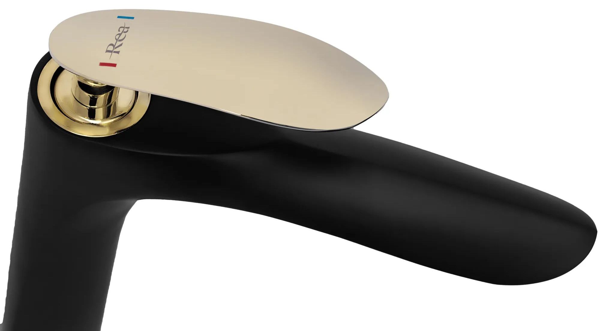 Смеситель для умывальника Rea Orbit Black/Gold, REA-B2054
