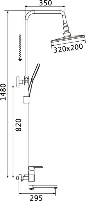Душевая система Rose, R2136F