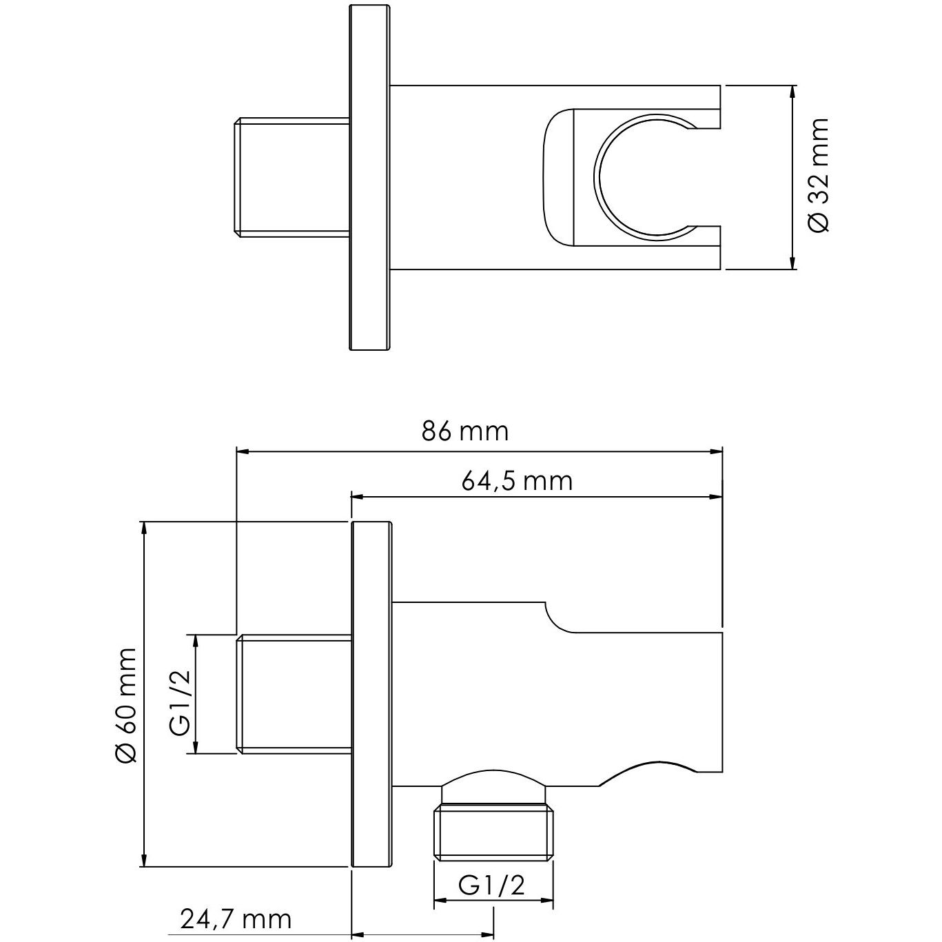 Подключение шланга WasserKRAFT, A099