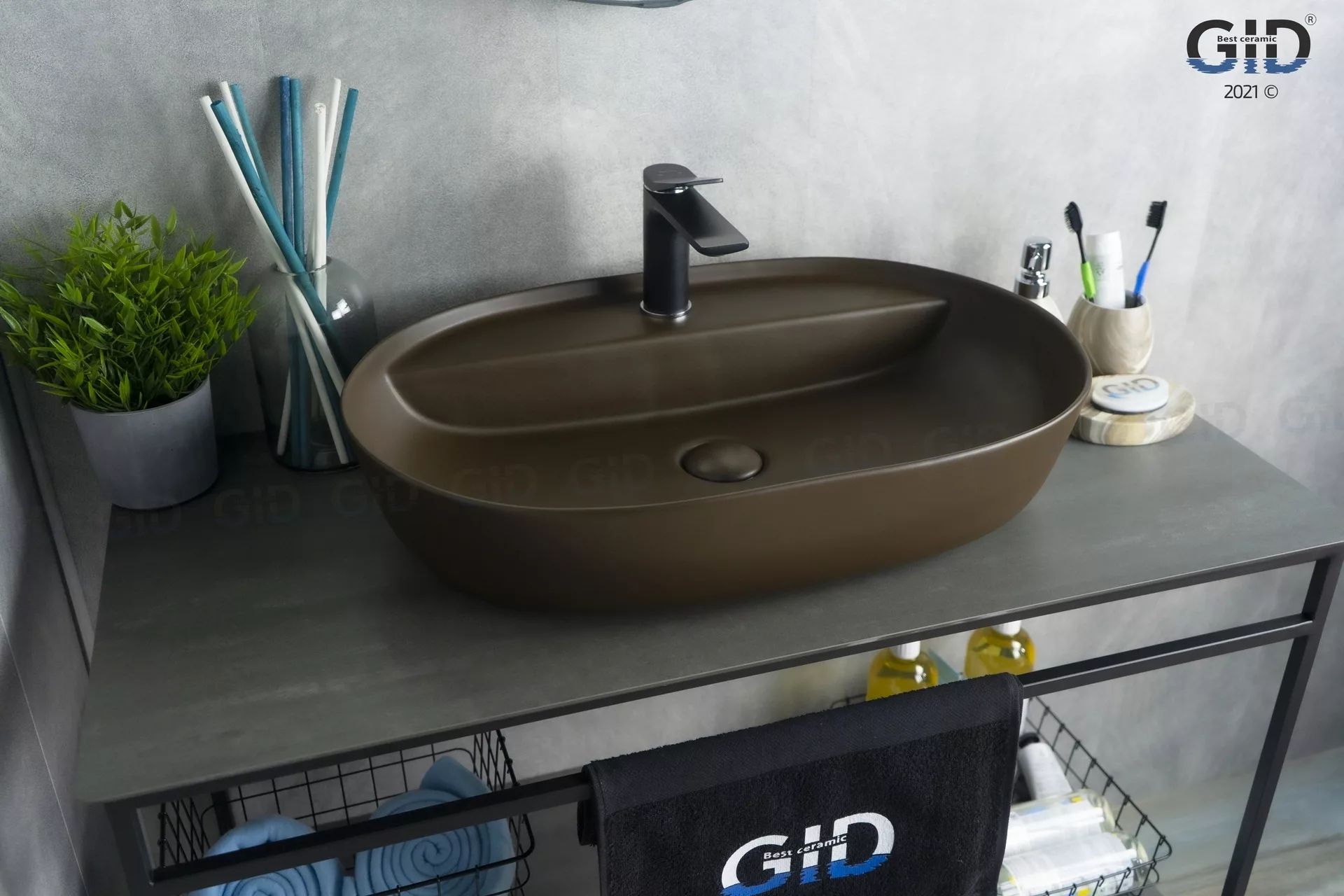 Умывальник Gid BR1346 61x41, 53342