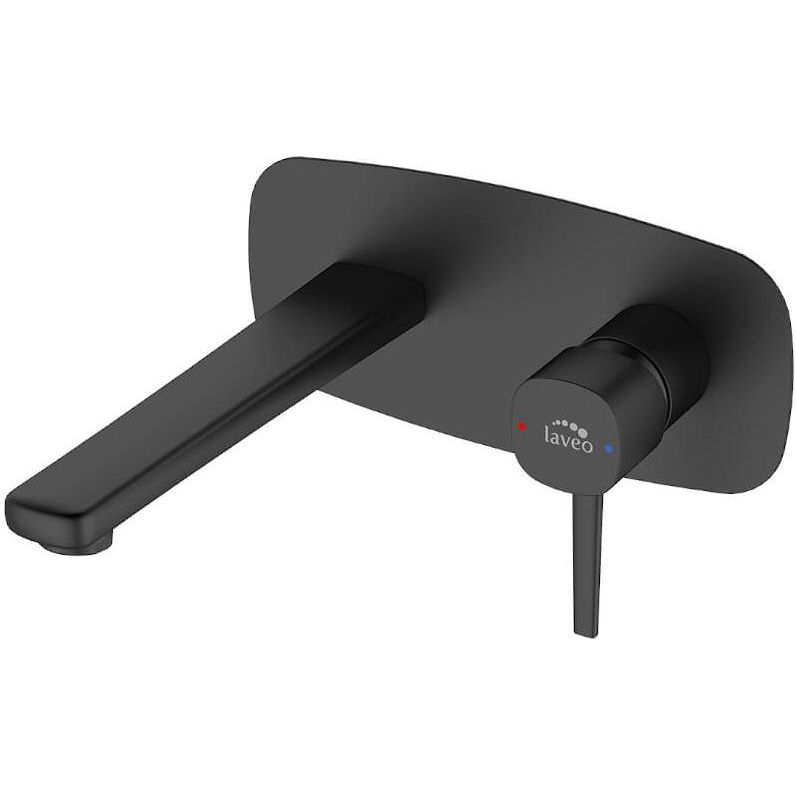 Смеситель для раковины Laveo Pola скрытого монтажа черный, BAP_722P