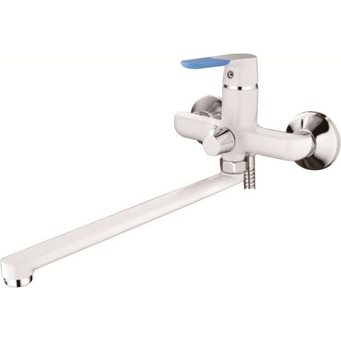 Смеситель для ванны с цветной накладкой Ledeme L2253W