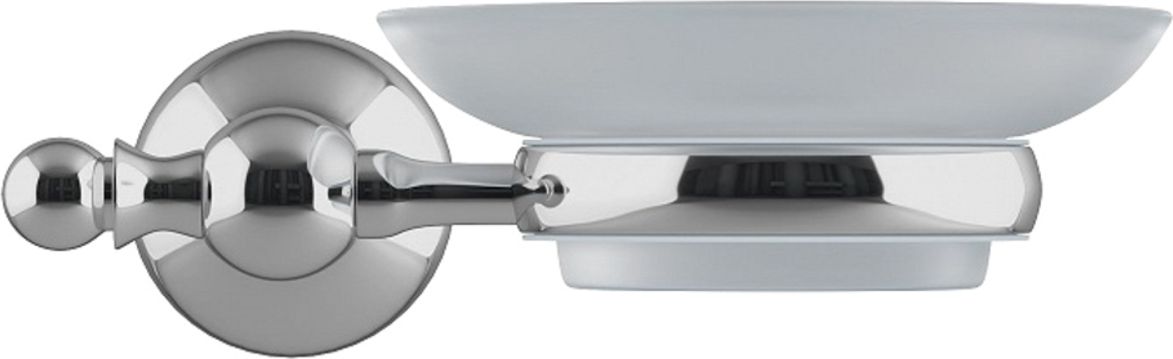 Мыльница, матовое стекло, сплав металлов, Iddis Retro, RETSSG0i42