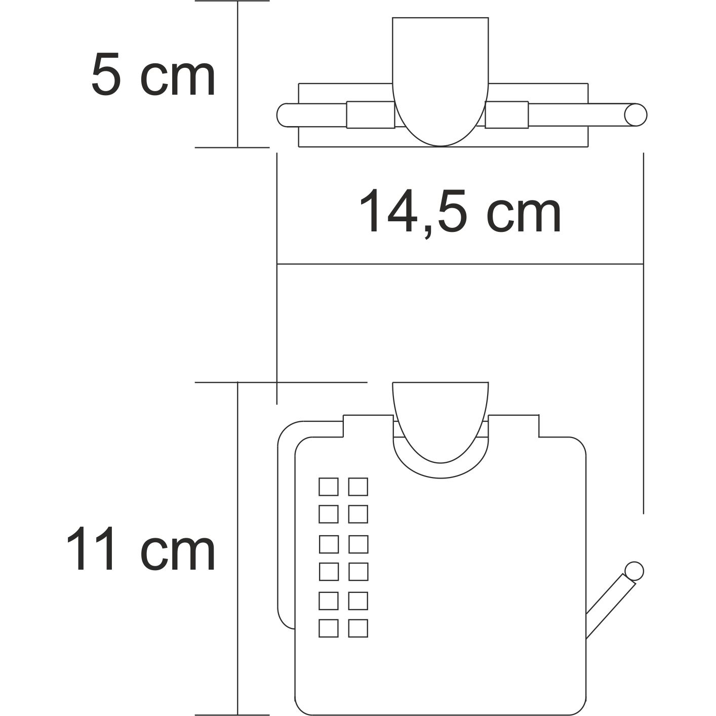 Держатель туалетной бумаги с крышкой WasserKRAFT Kammel, K-8325