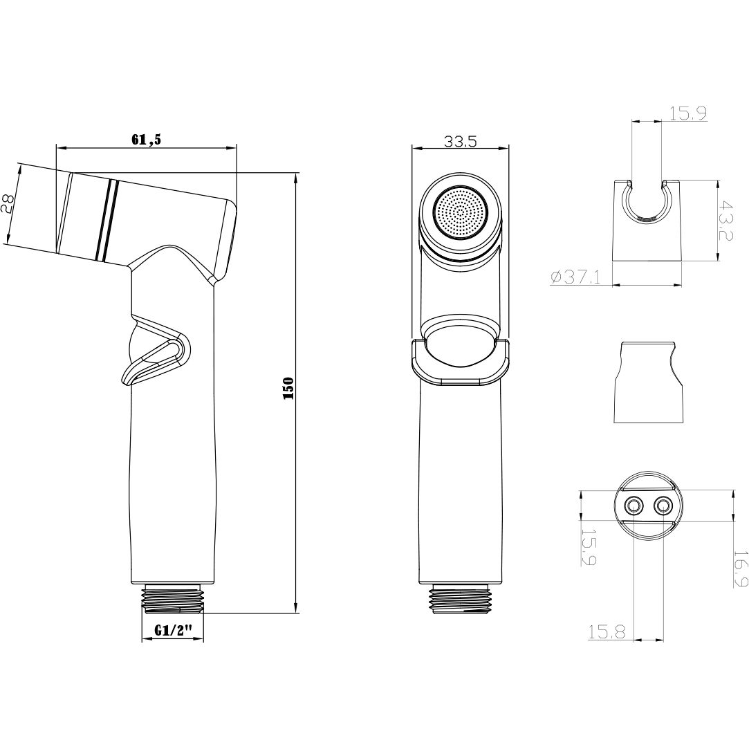 Комплект для биде Lemark, LM8088C