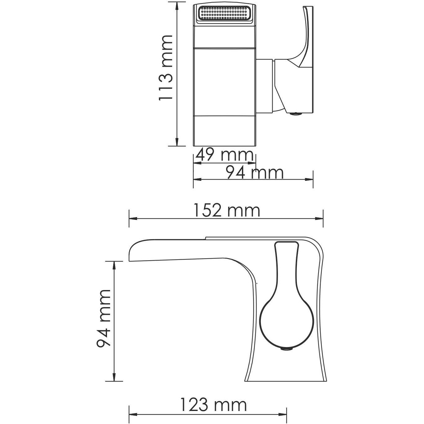 Каскадный смеситель для умывальника WasserKRAFT Berkel, 4869