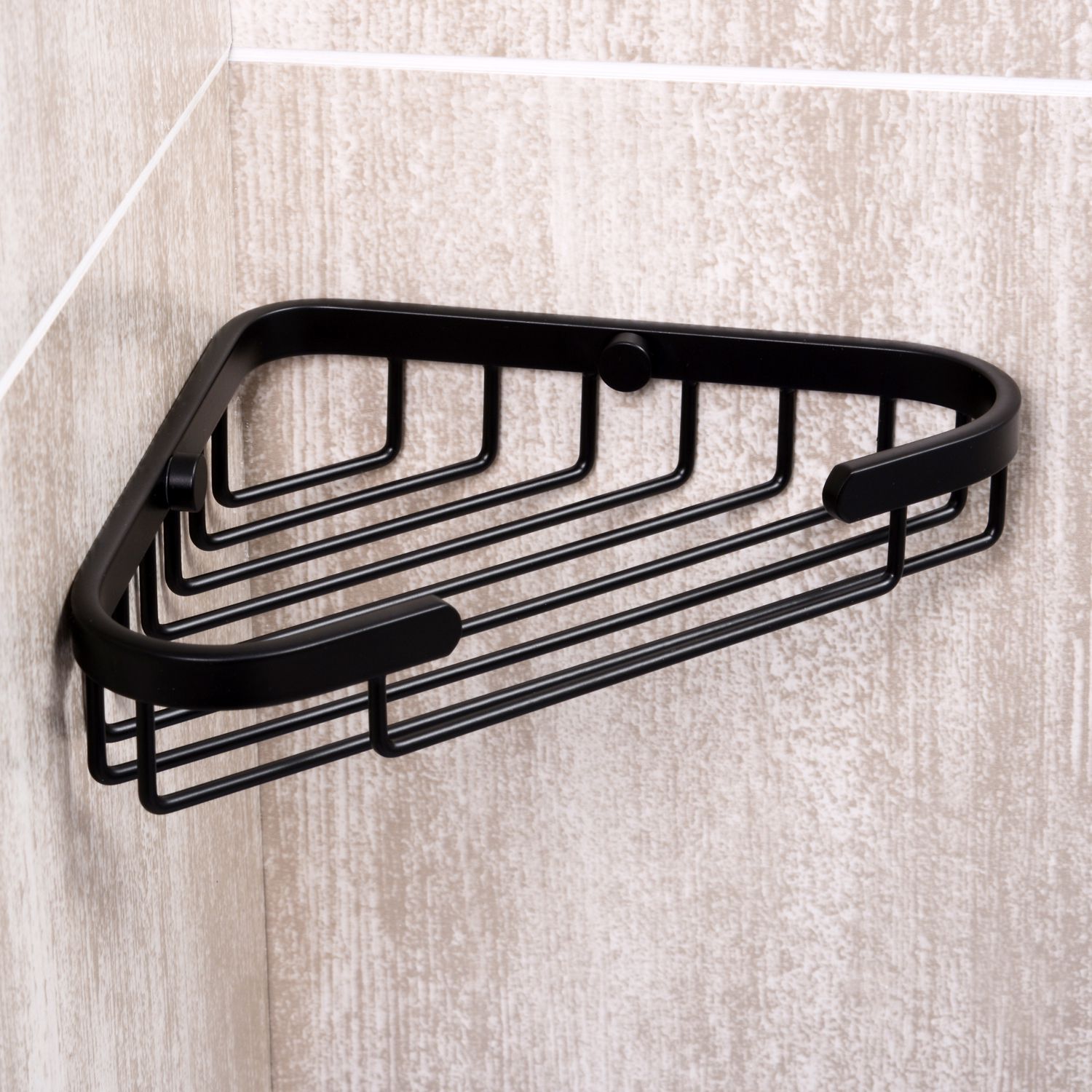 Полка металлическая угловая WasserKRAFT Elbe, K-733BLACK