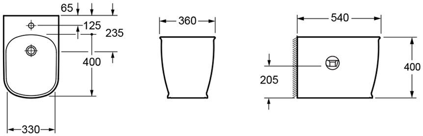 Напольное биде Lavinia Boho Bell Pro, 33010040