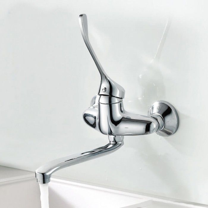 Смеситель для кухни настеннй хирургический Frap F4654