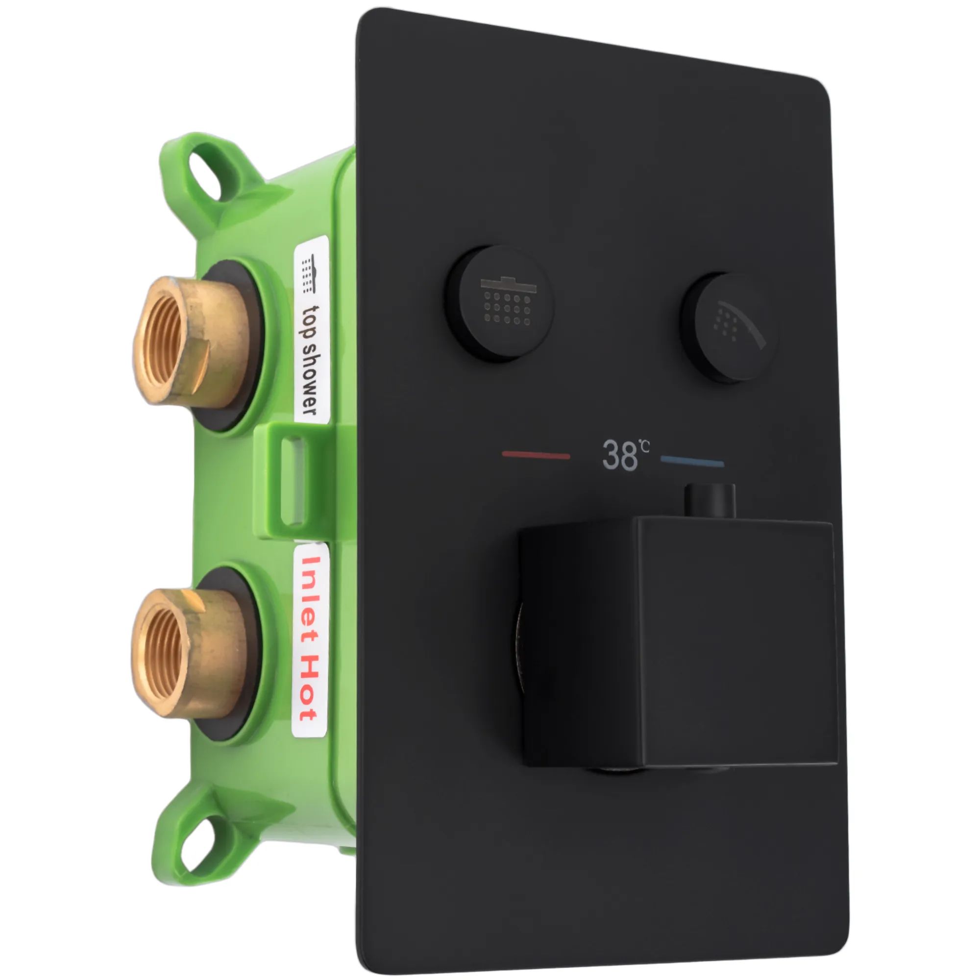 Душевая система Rea Fenix Davis Termostat Black, REA-P6357