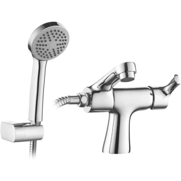 Смеситель для умывальника с душевой лейкой Ledeme L1055-16