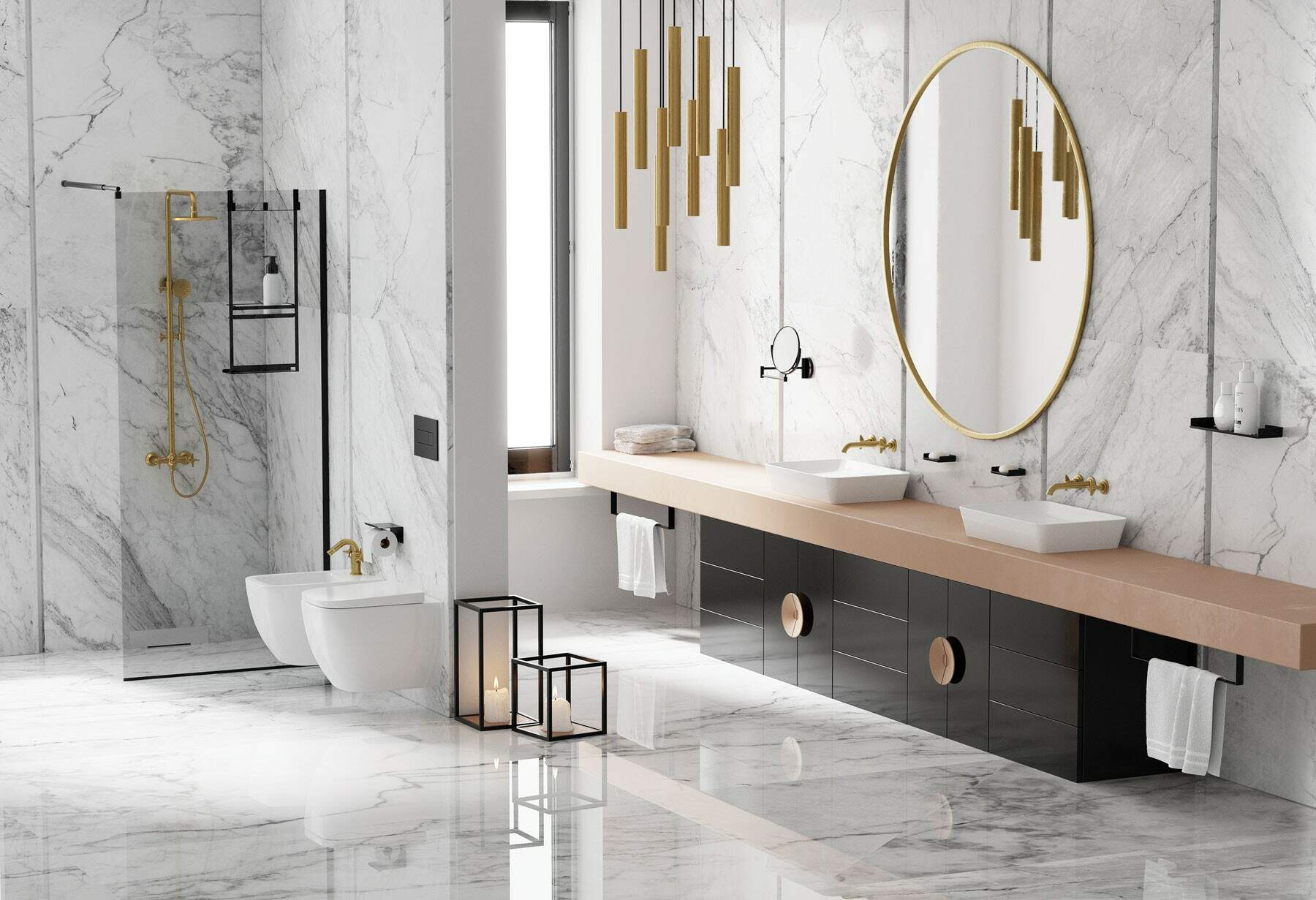 Кронштейн-держатель на душевую кабину тип А Deante Mokko Nero, ADM_N52K