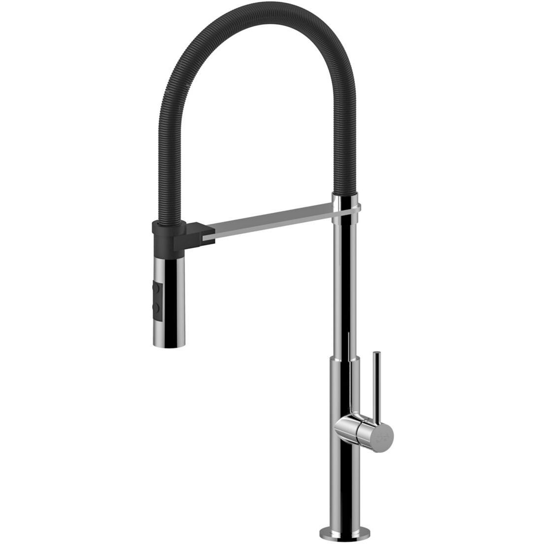 Смеситель для кухни с выдвижным душем Paffoni Chef, CH179CRNO