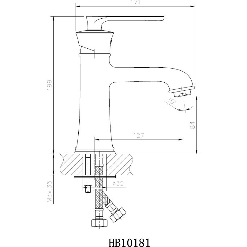 Смеситель для раковины Haiba HB10181-5