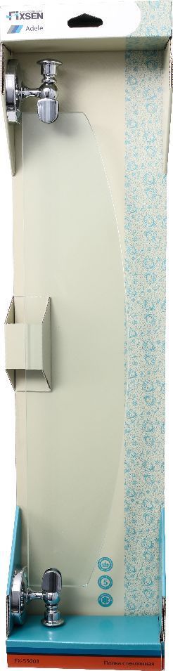 Полка стеклянная Fixsen Adele, FX-55003