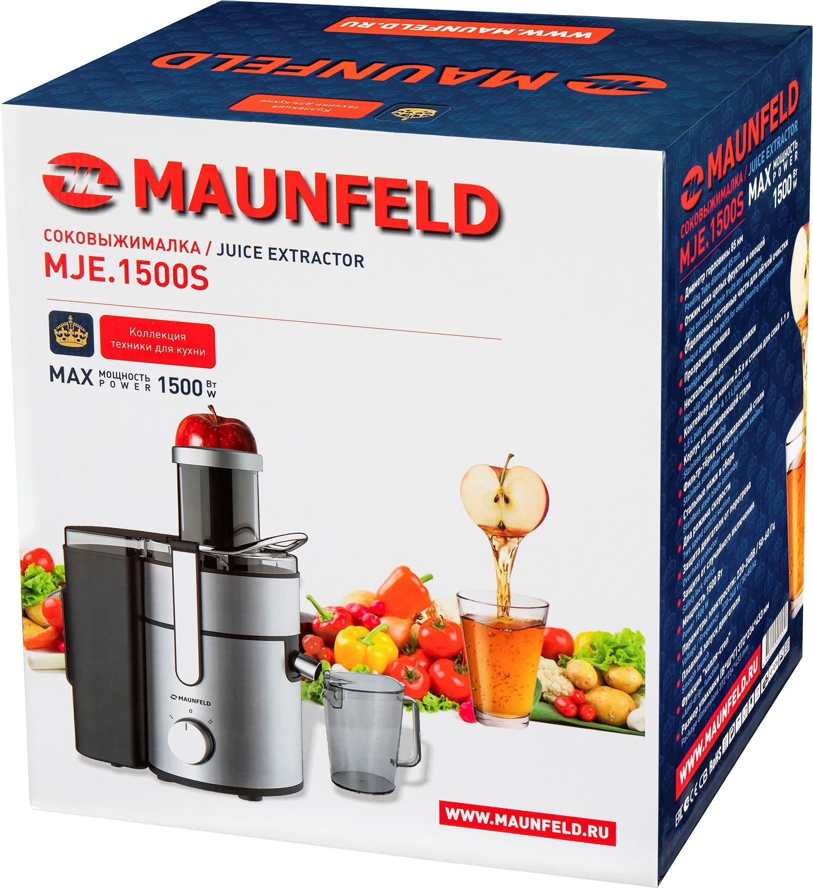 Соковыжималка Maunfeld MJE.1500S
