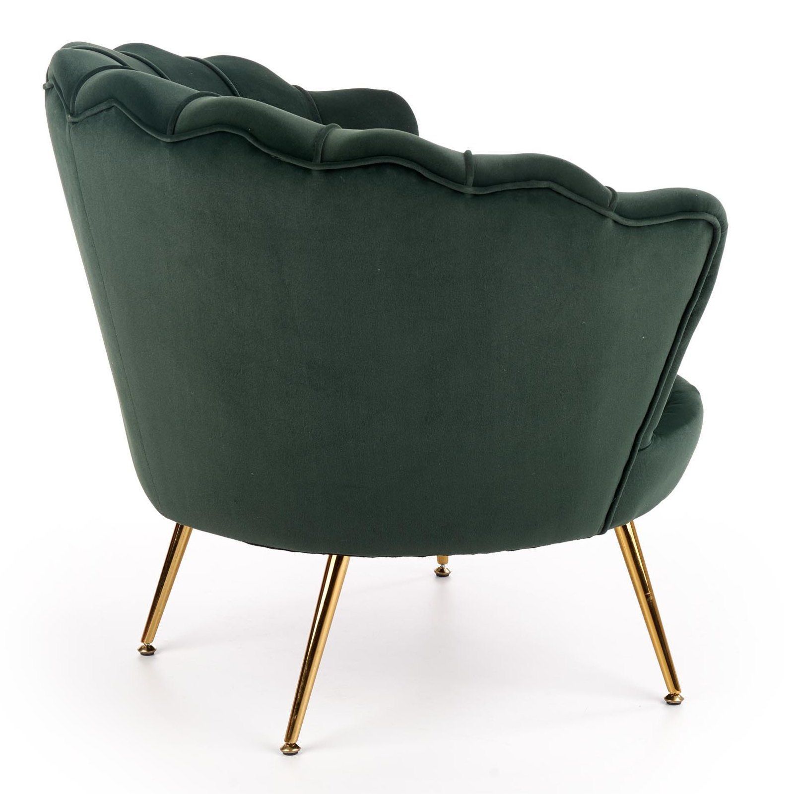 Кресло Halmar Amorinito темно-зеленый/золотой, V-CH-AMORINITO-FOT-C.ZIELONY