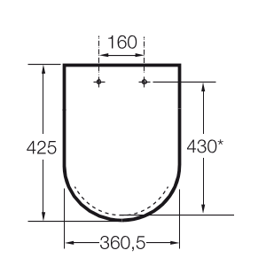 Сиденье с крышкой для унитаза Roca Dama Senso, ZRU9000040